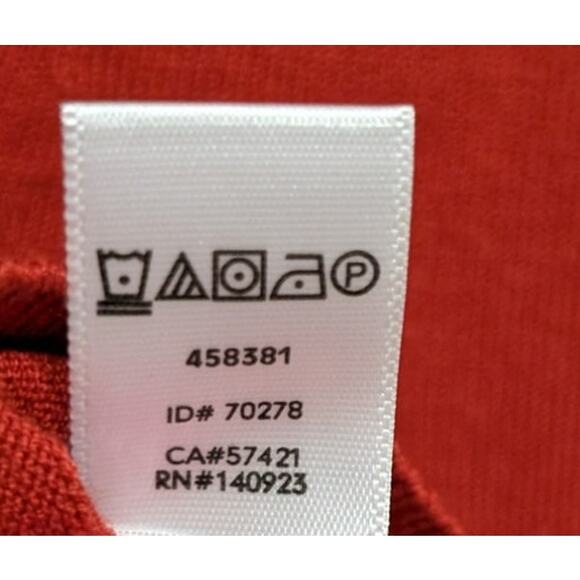 Loft Burnt Orange  V Neck Button Down Cardigan Viscose/ Nylon sz M - Picture 5 of 6